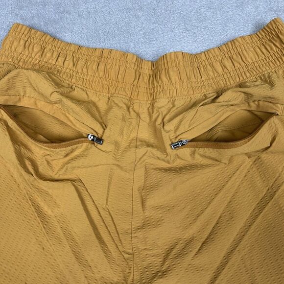 Athleta Textured Brooklyn Jogger Pants Womens Size 0 Tuscan Gold Pull On Pockets - Picture 5 of 12